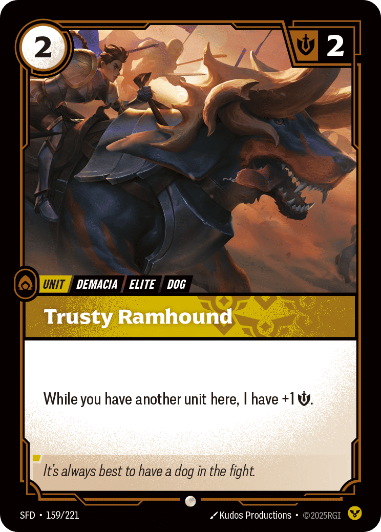 Trusty Ramhound — Spiritforged — Riftbound