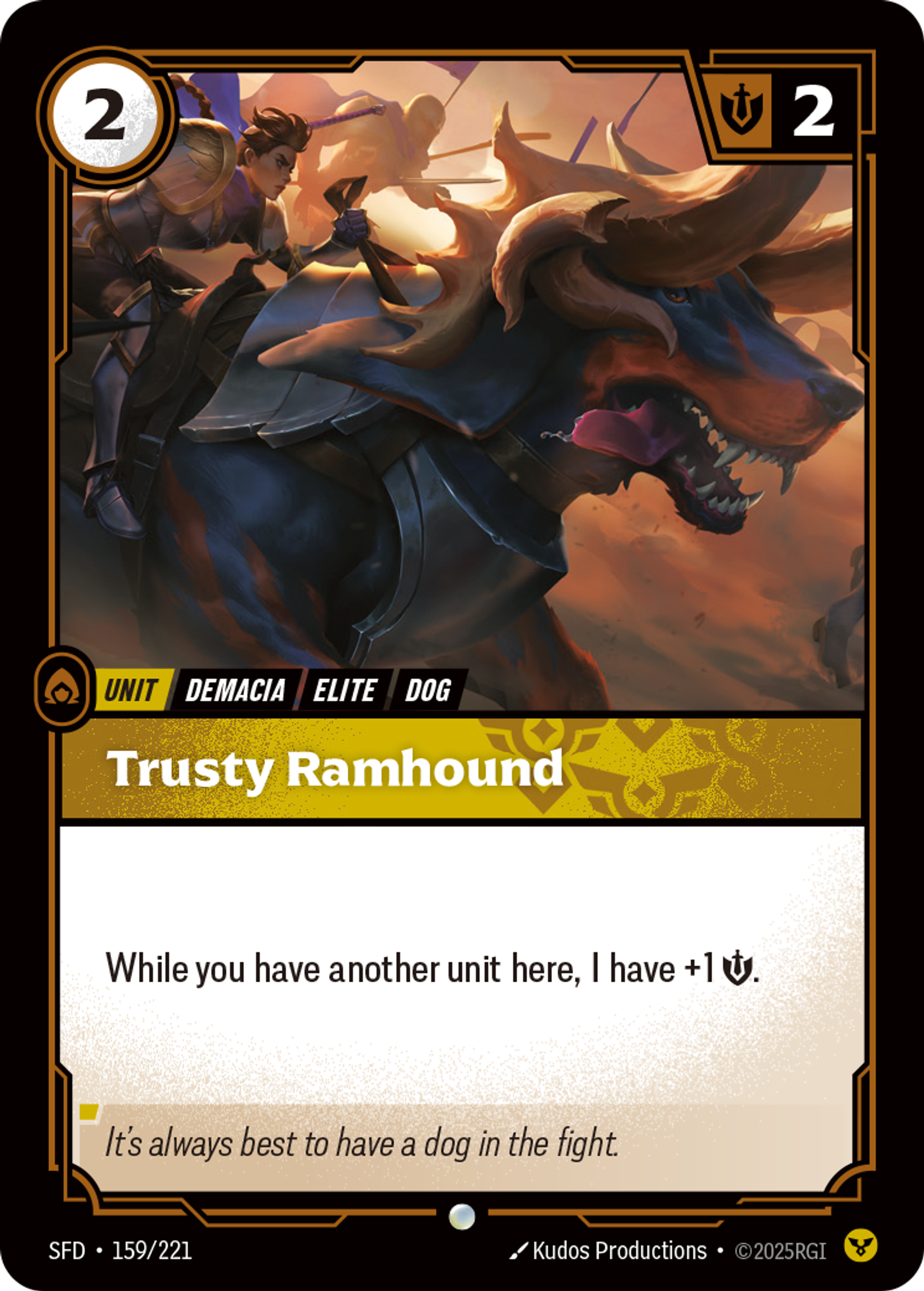 Trusty Ramhound — Spiritforged — Riftbound