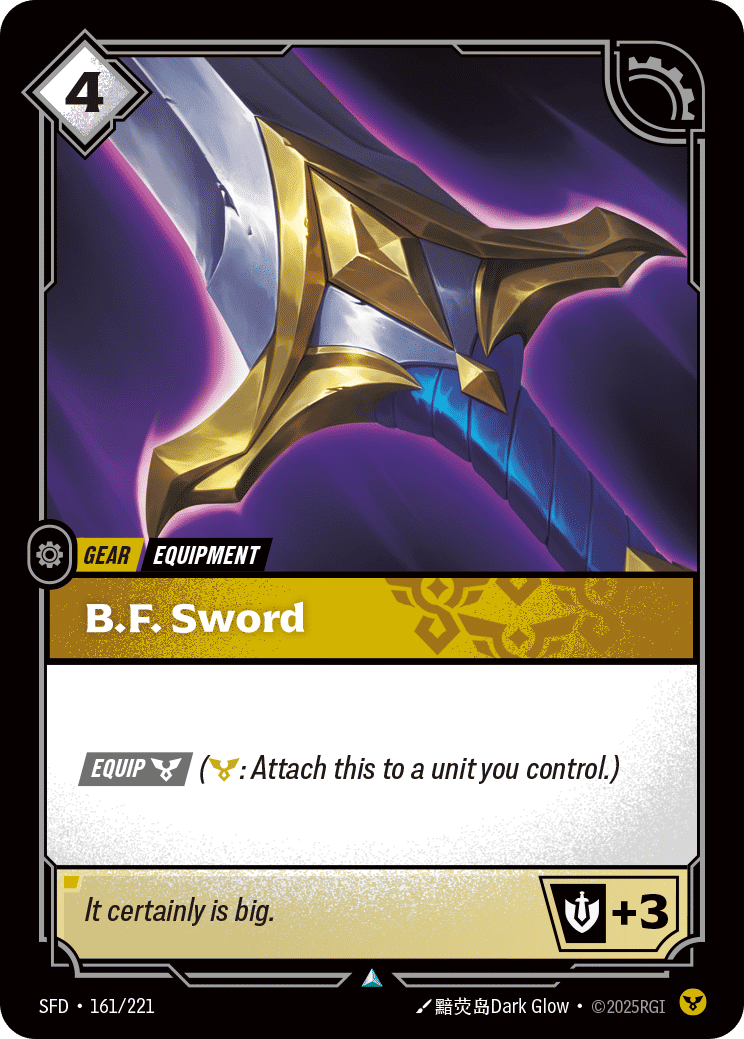 B.F. Sword — Spiritforged — Riftbound