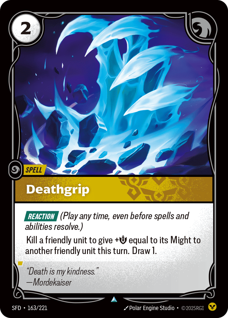 Deathgrip — Spiritforged — Riftbound