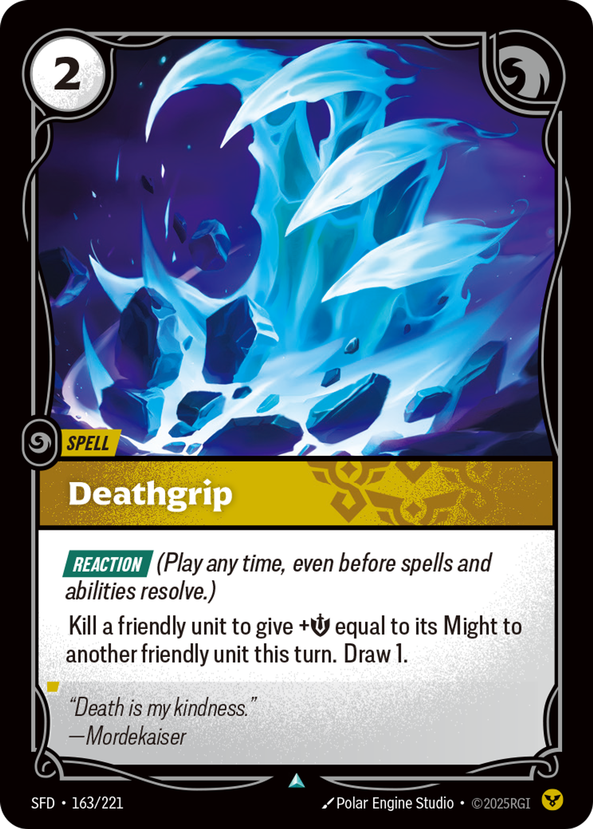 Deathgrip — Spiritforged — Riftbound