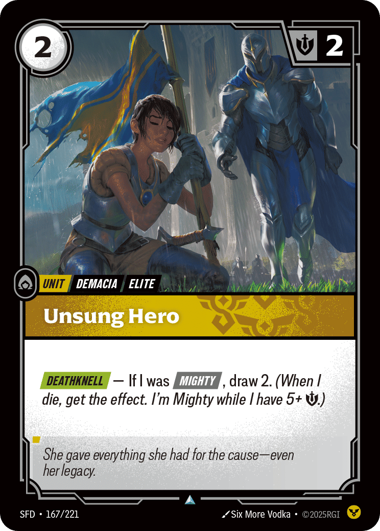 Unsung Hero — Spiritforged — Riftbound: League of Legends TCG