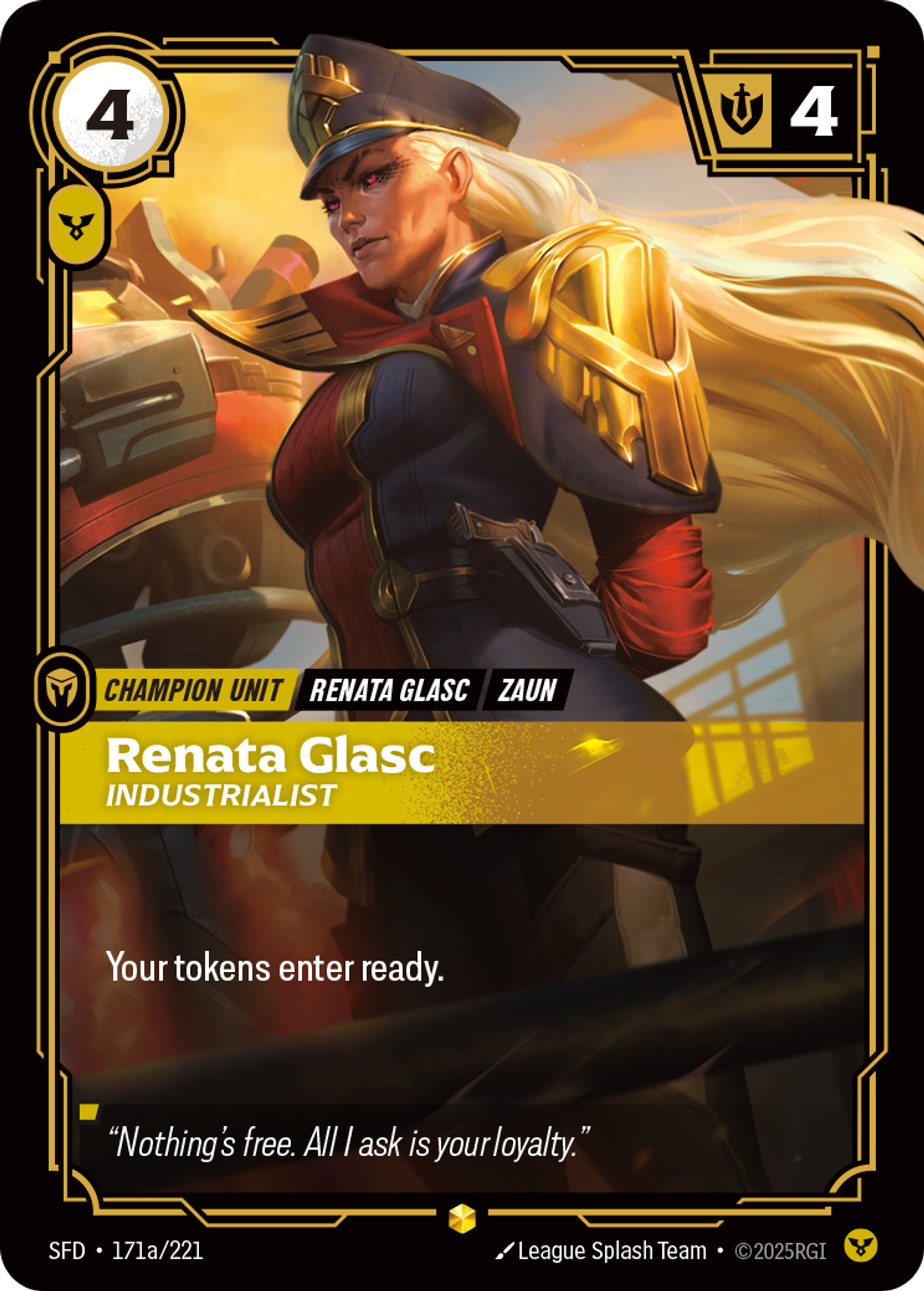 Renata Glasc - Industrialist (Alternate Art) — Spiritforged — Riftbound