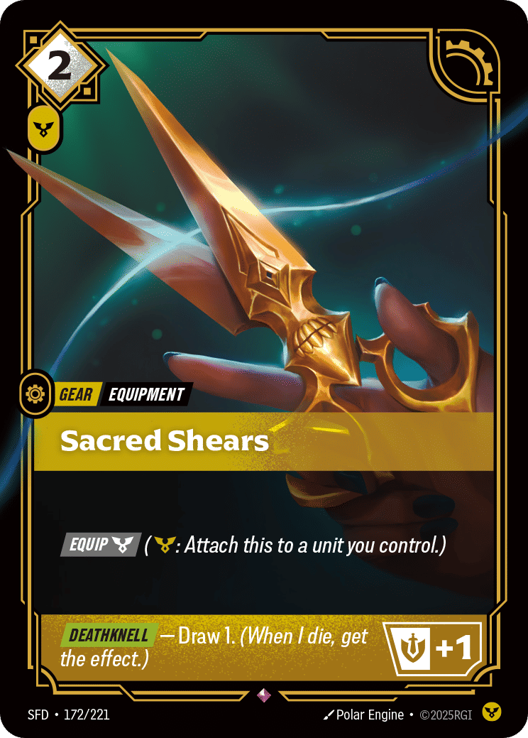 Sacred Shears — Spiritforged — Riftbound: League of Legends TCG