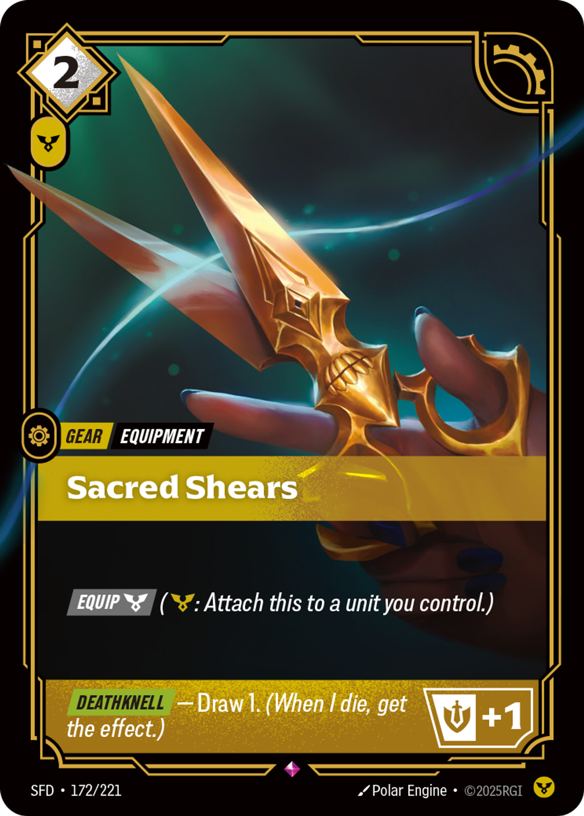 Sacred Shears — Spiritforged — Riftbound