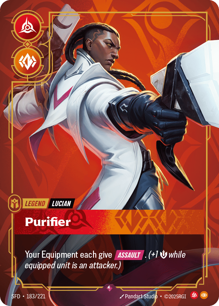 Lucian - Purifier — Spiritforged — Riftbound: League of Legends TCG