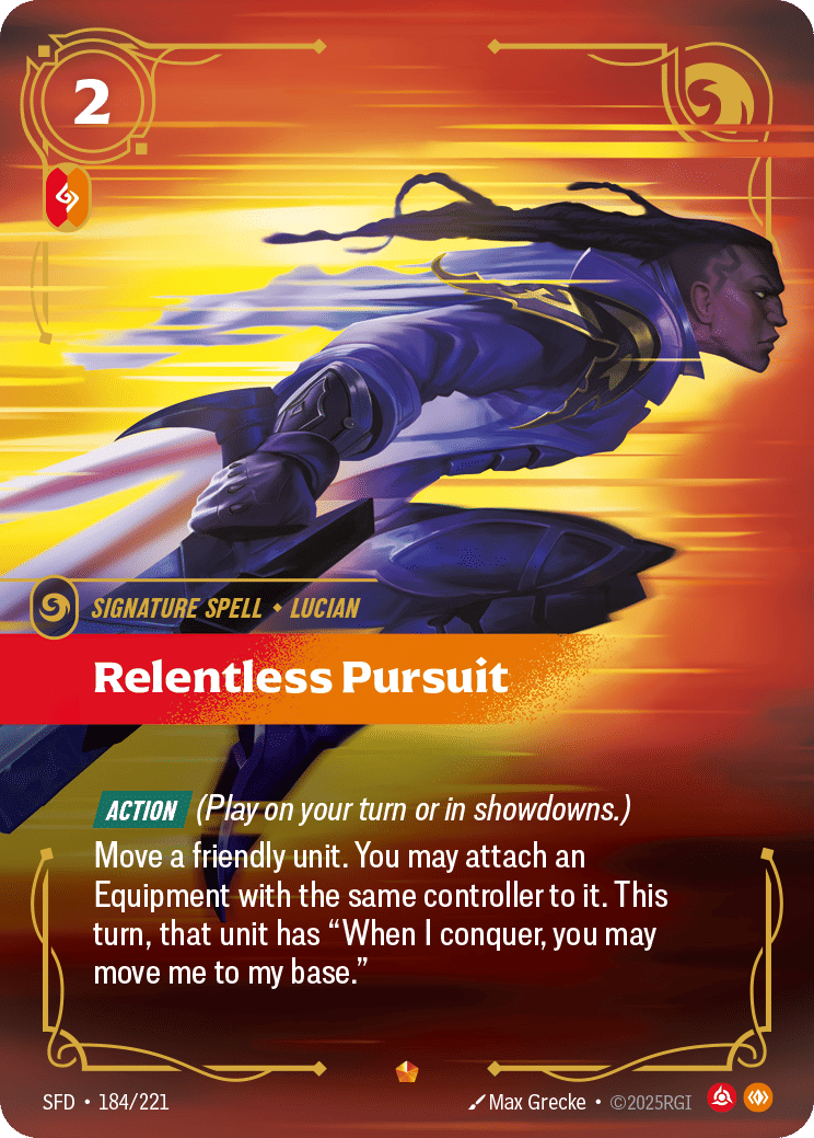 Relentless Pursuit — Spiritforged — Riftbound