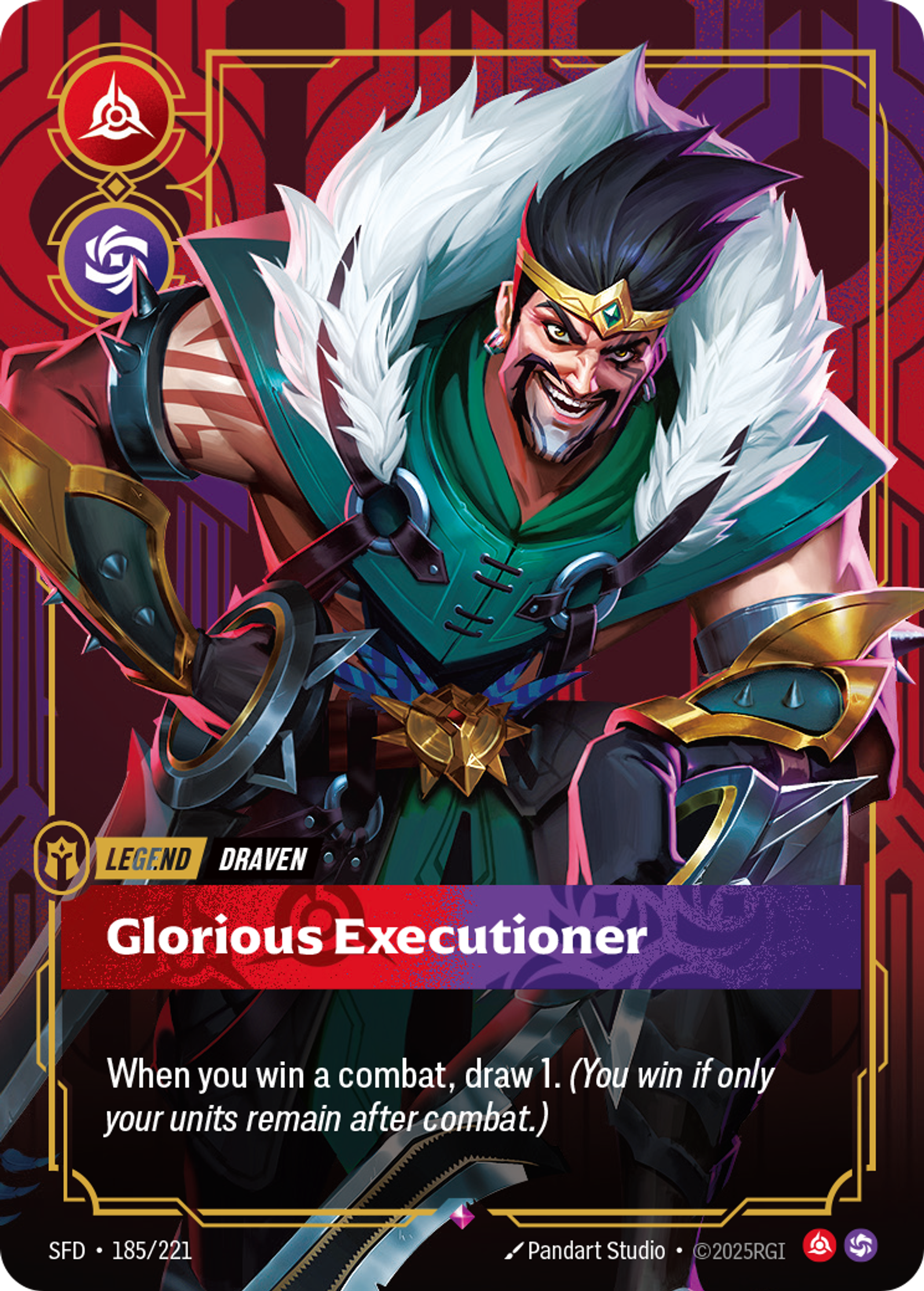 Draven - Glorious Executioner — Spiritforged — Riftbound