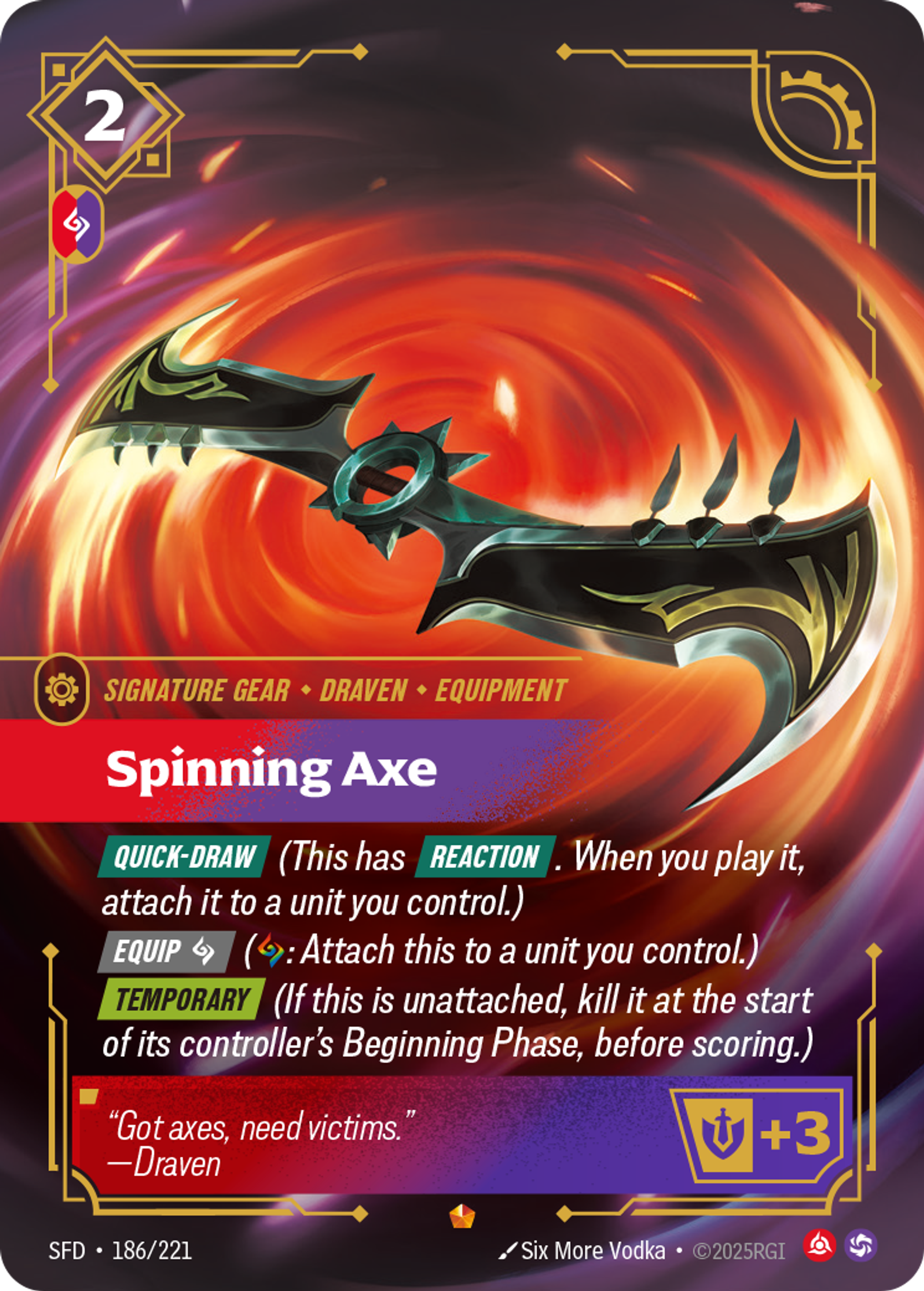 Spinning Axe — Spiritforged — Riftbound