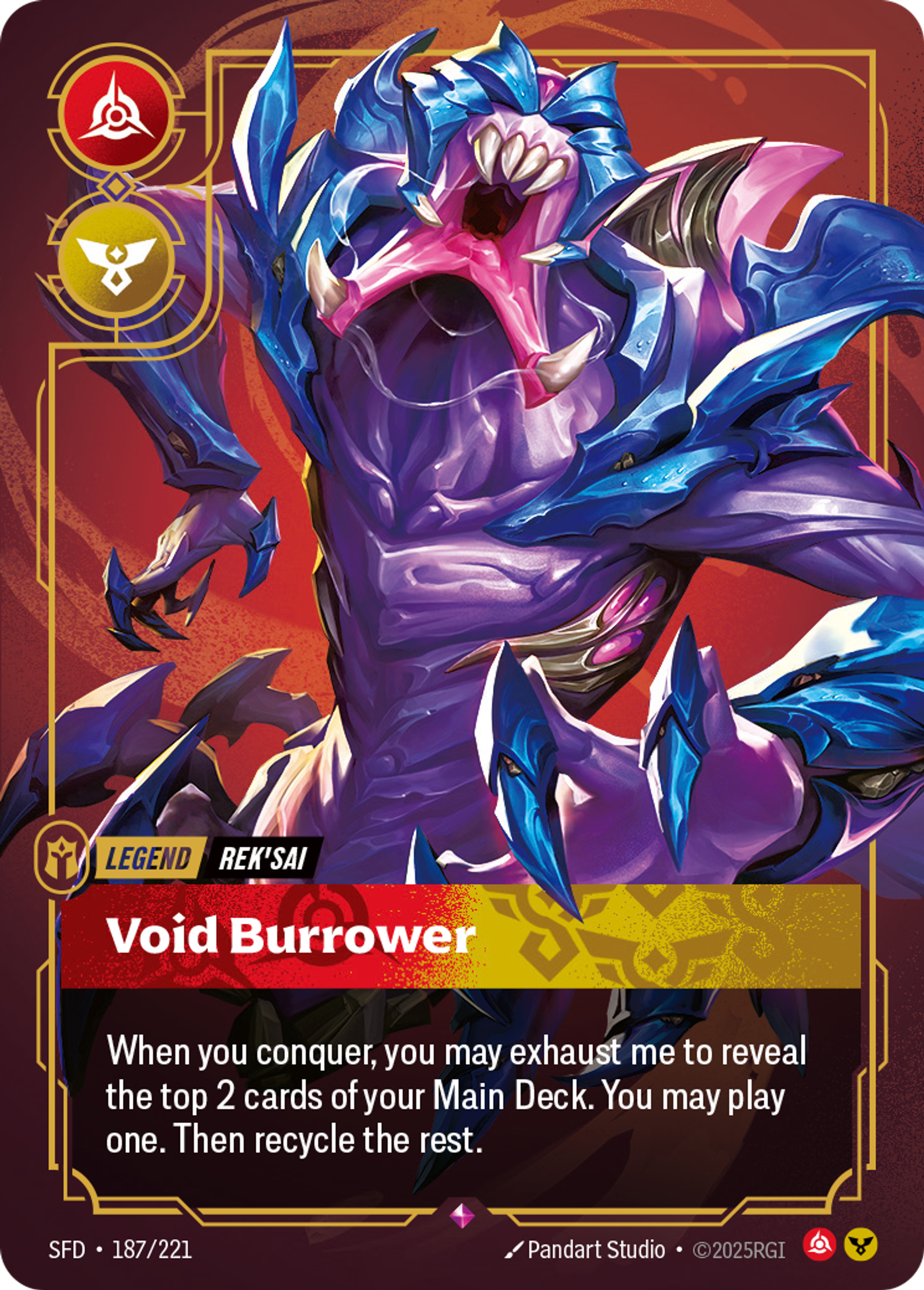 Rek'sai - Void Burrower — Spiritforged — Riftbound