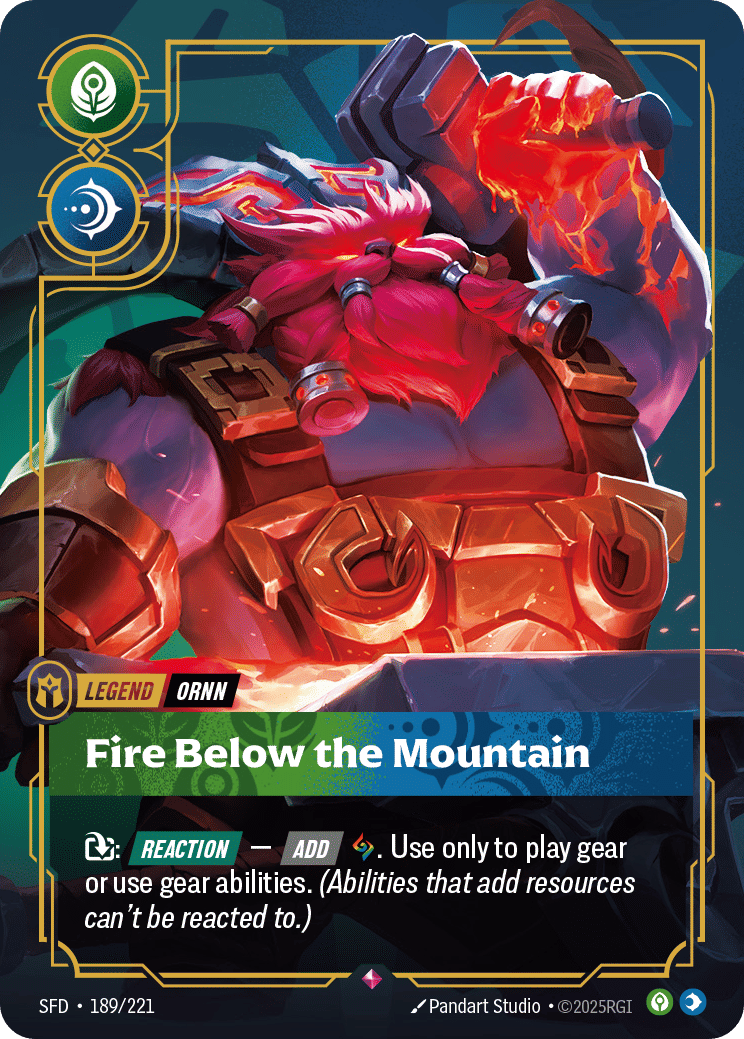 Ornn - Fire Below the Mountain — Spiritforged — Riftbound