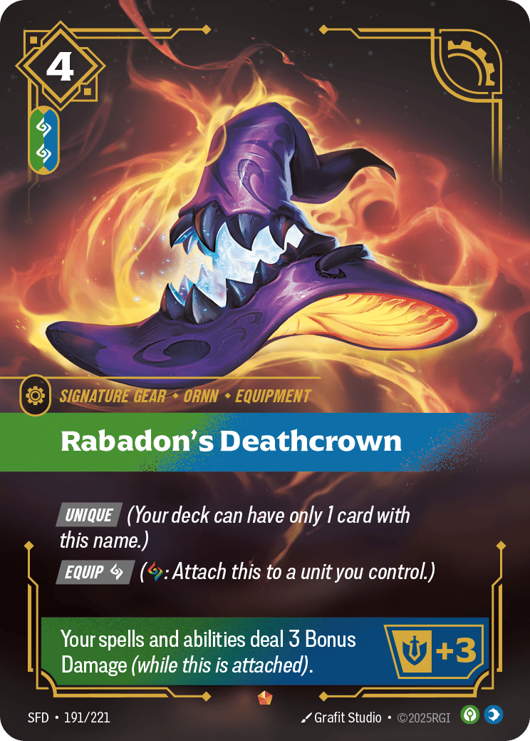 Rabadon's Deathcrown — Spiritforged — Riftbound