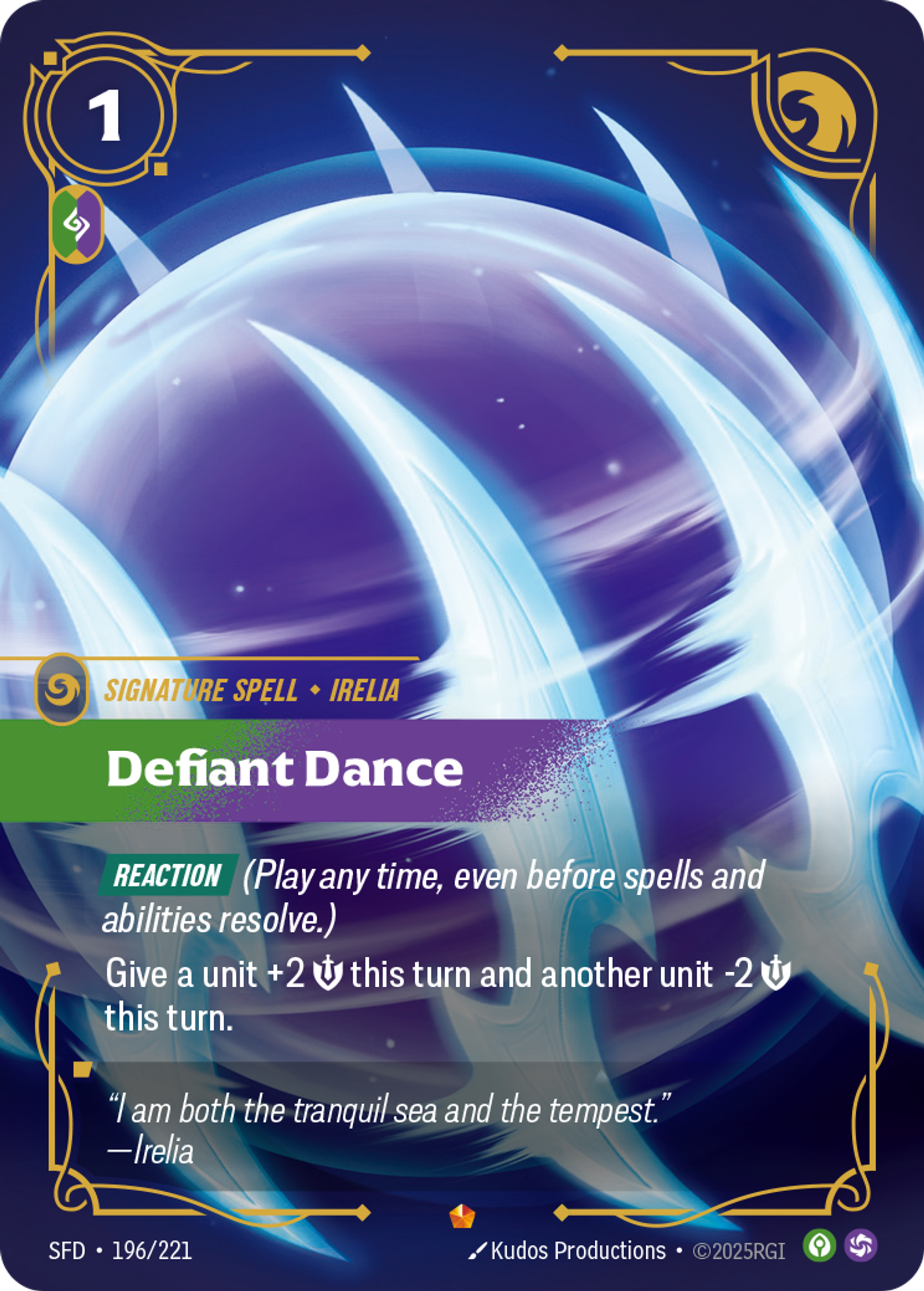 Defiant Dance — Spiritforged — Riftbound