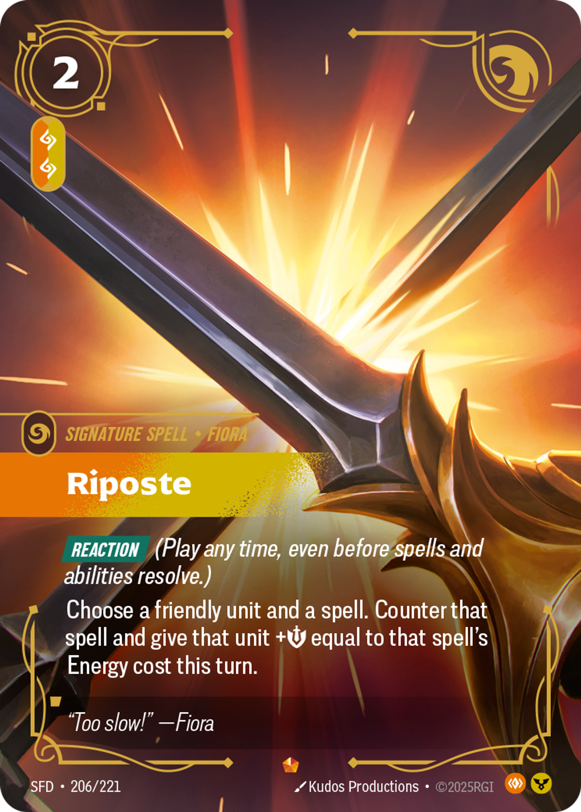 Riposte — Spiritforged — Riftbound: League of Legends TCG