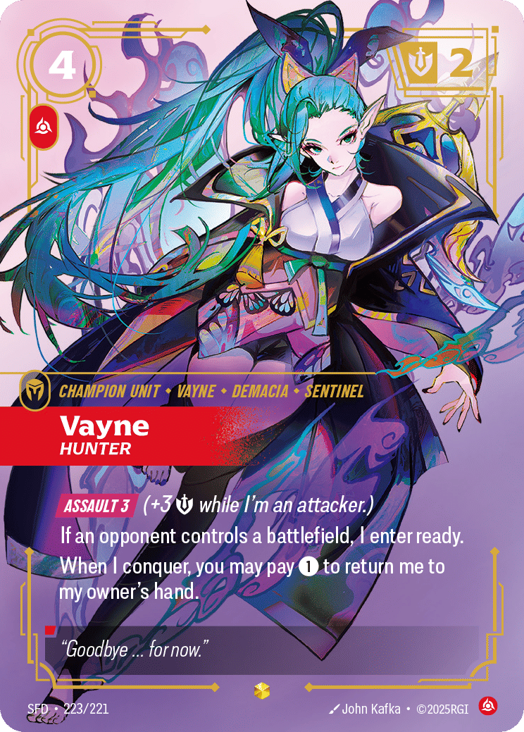 Vayne - Hunter — Spiritforged — Riftbound: League of Legends TCG