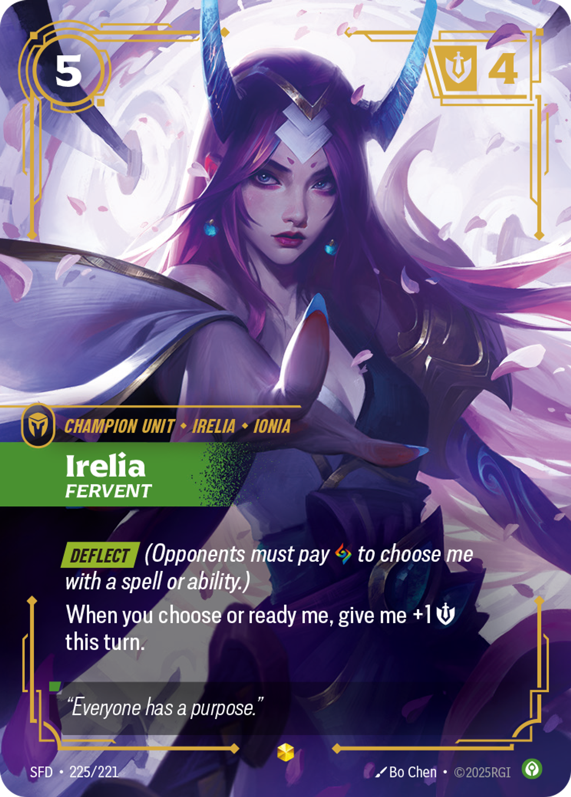 Irelia - Fervent — Spiritforged — Riftbound: League of Legends TCG