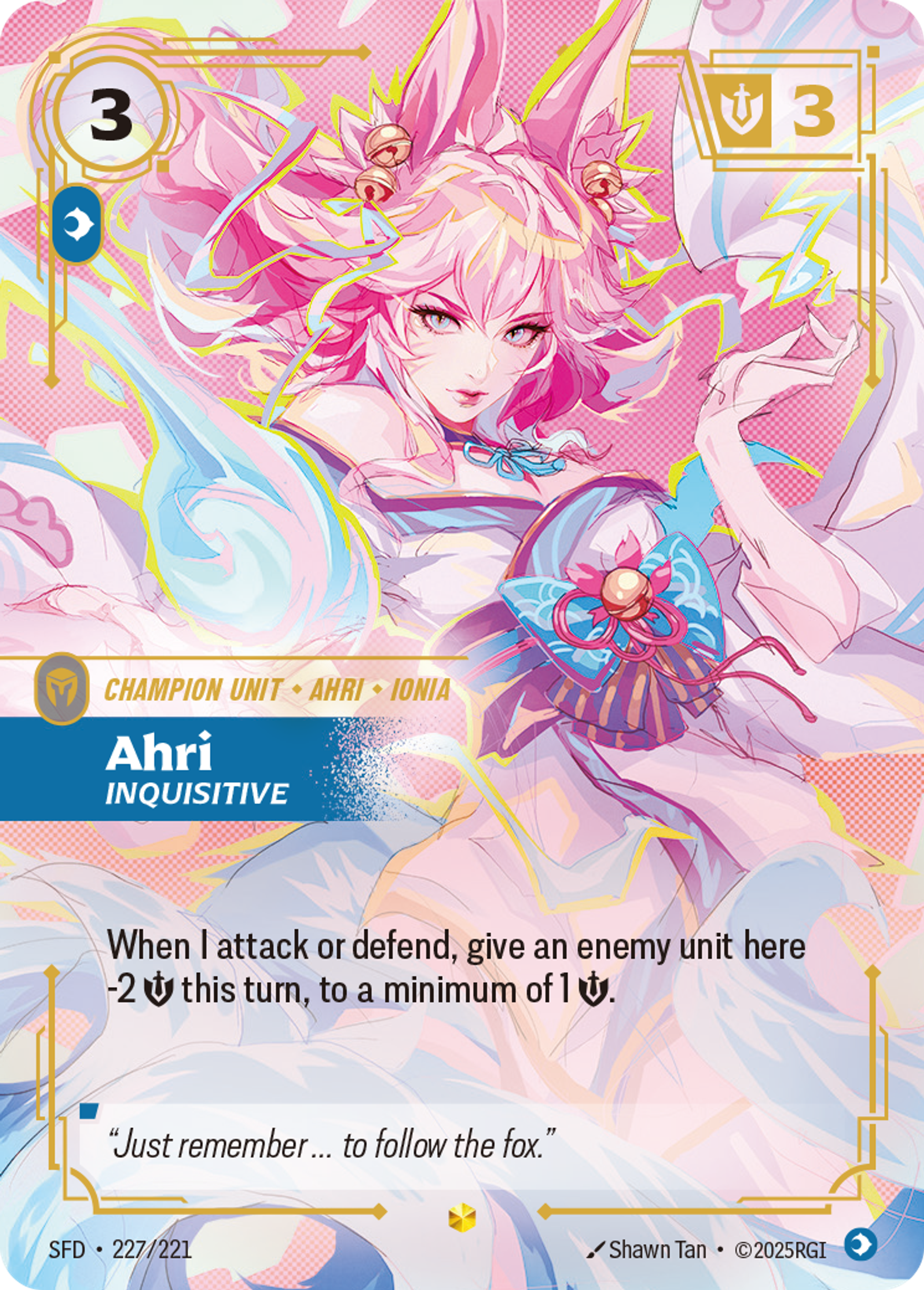 Ahri - Inquisitive — Spiritforged — Riftbound