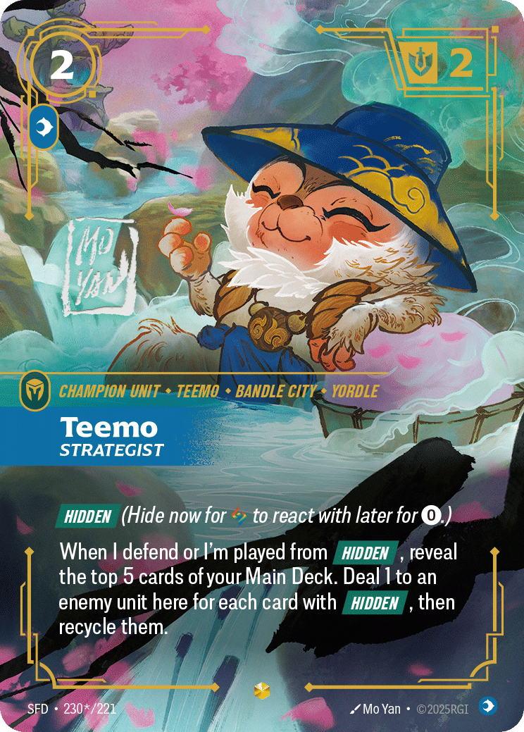 Teemo - Strategist (Signed) — Spiritforged — Riftbound: League of Legends TCG