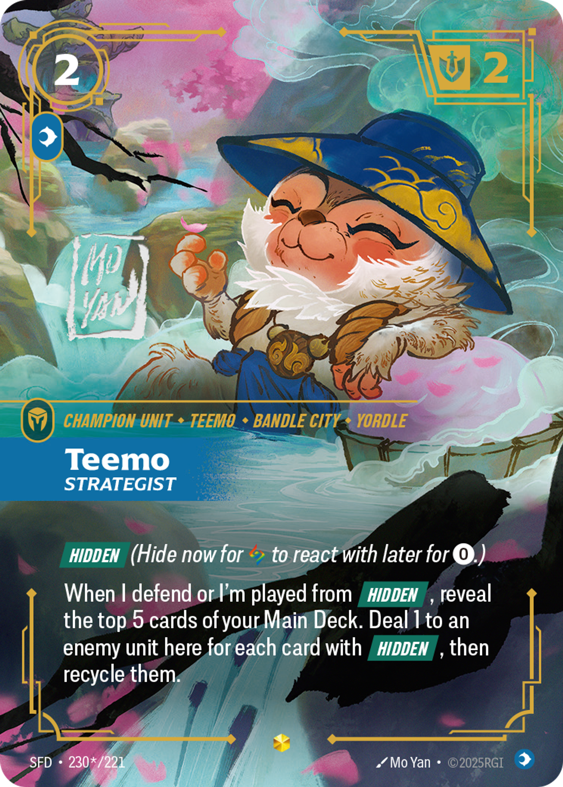 Teemo - Strategist (Signed) — Spiritforged — Riftbound