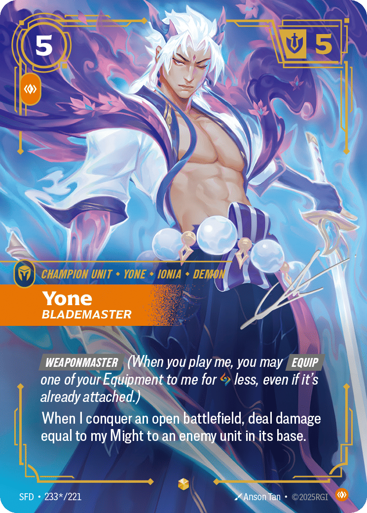Yone - Blademaster (Signed)