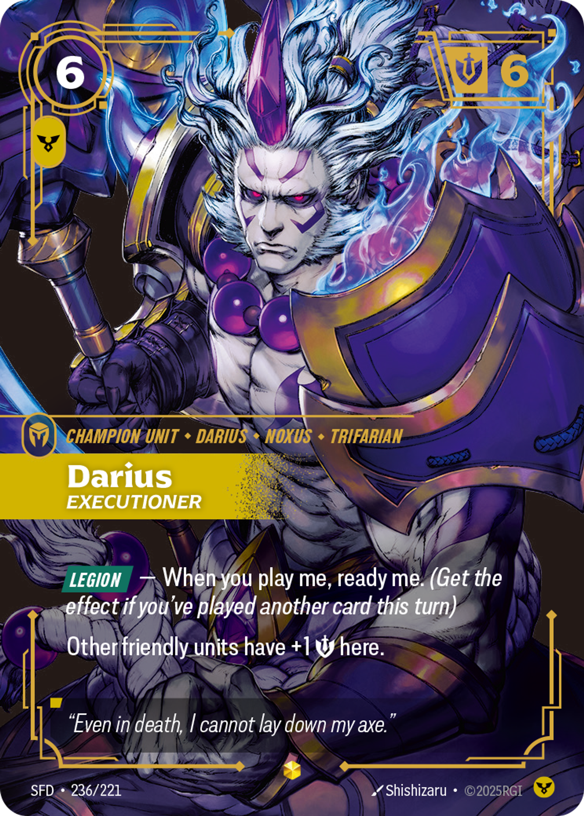Darius - Executioner — Spiritforged — Riftbound: League of Legends TCG