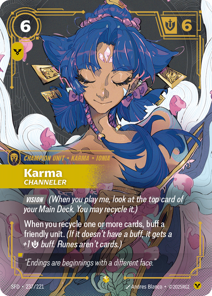 Karma - Channeler — Spiritforged — Riftbound: League of Legends TCG