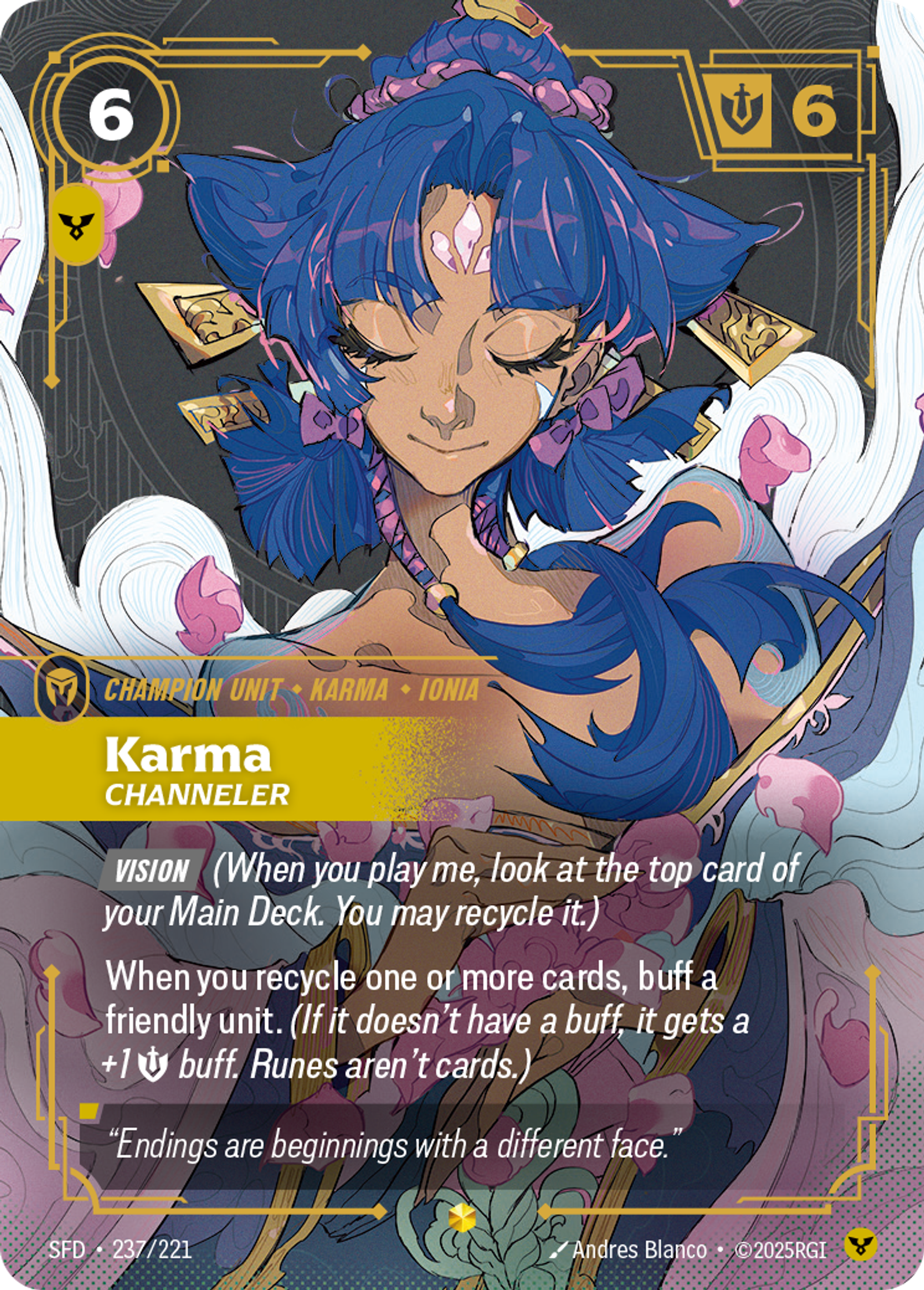 Karma - Channeler — Spiritforged — Riftbound: League of Legends TCG