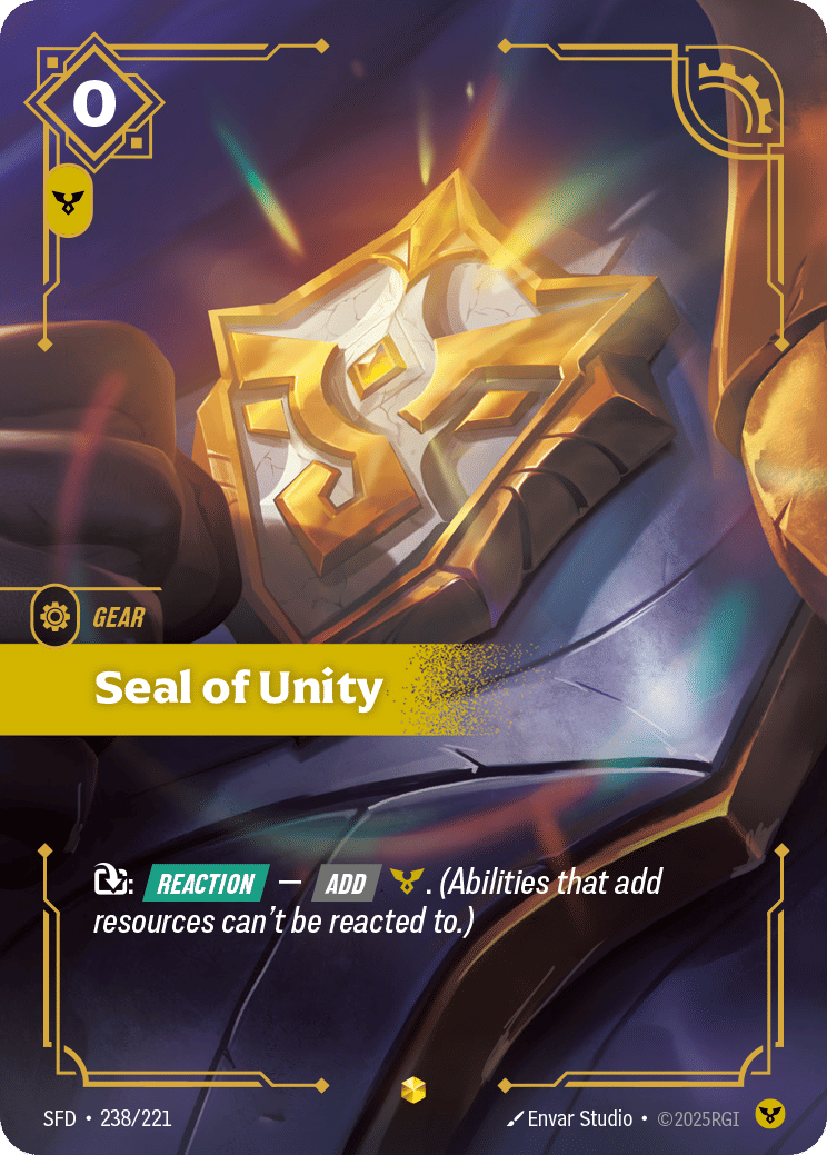 Seal of Unity — Spiritforged — Riftbound: League of Legends TCG