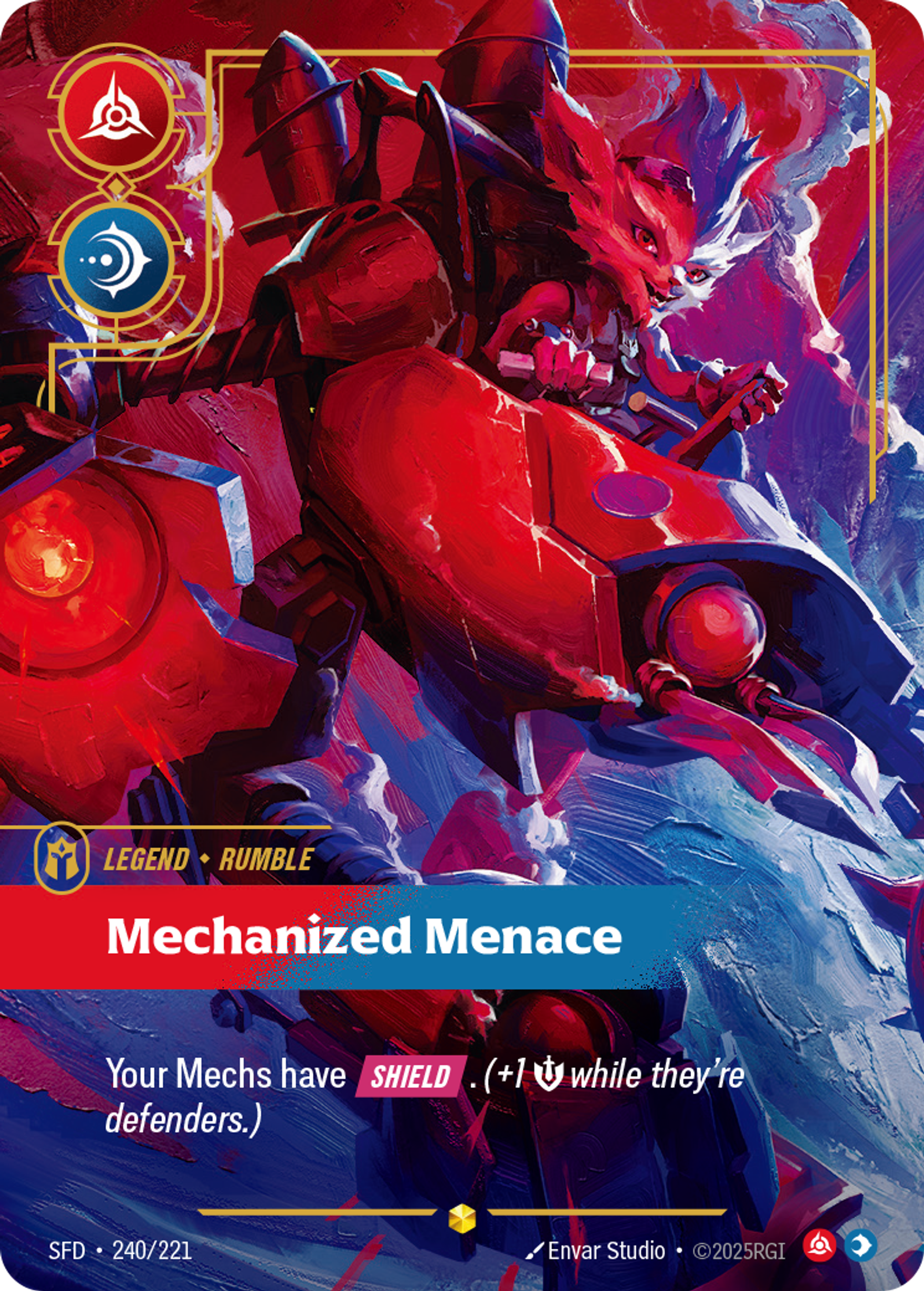 Rumble - Mechanized Menace — Spiritforged — Riftbound: League of Legends TCG