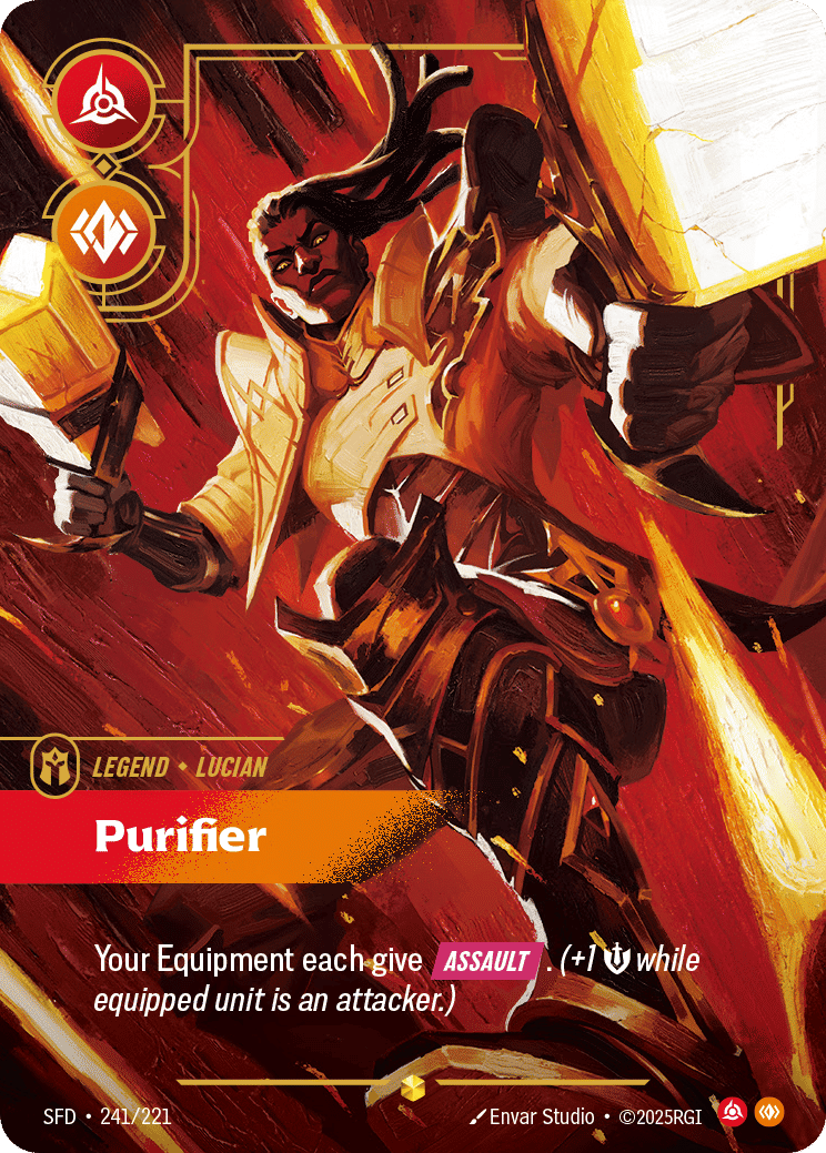 Lucian - Purifier — Spiritforged — Riftbound: League of Legends TCG