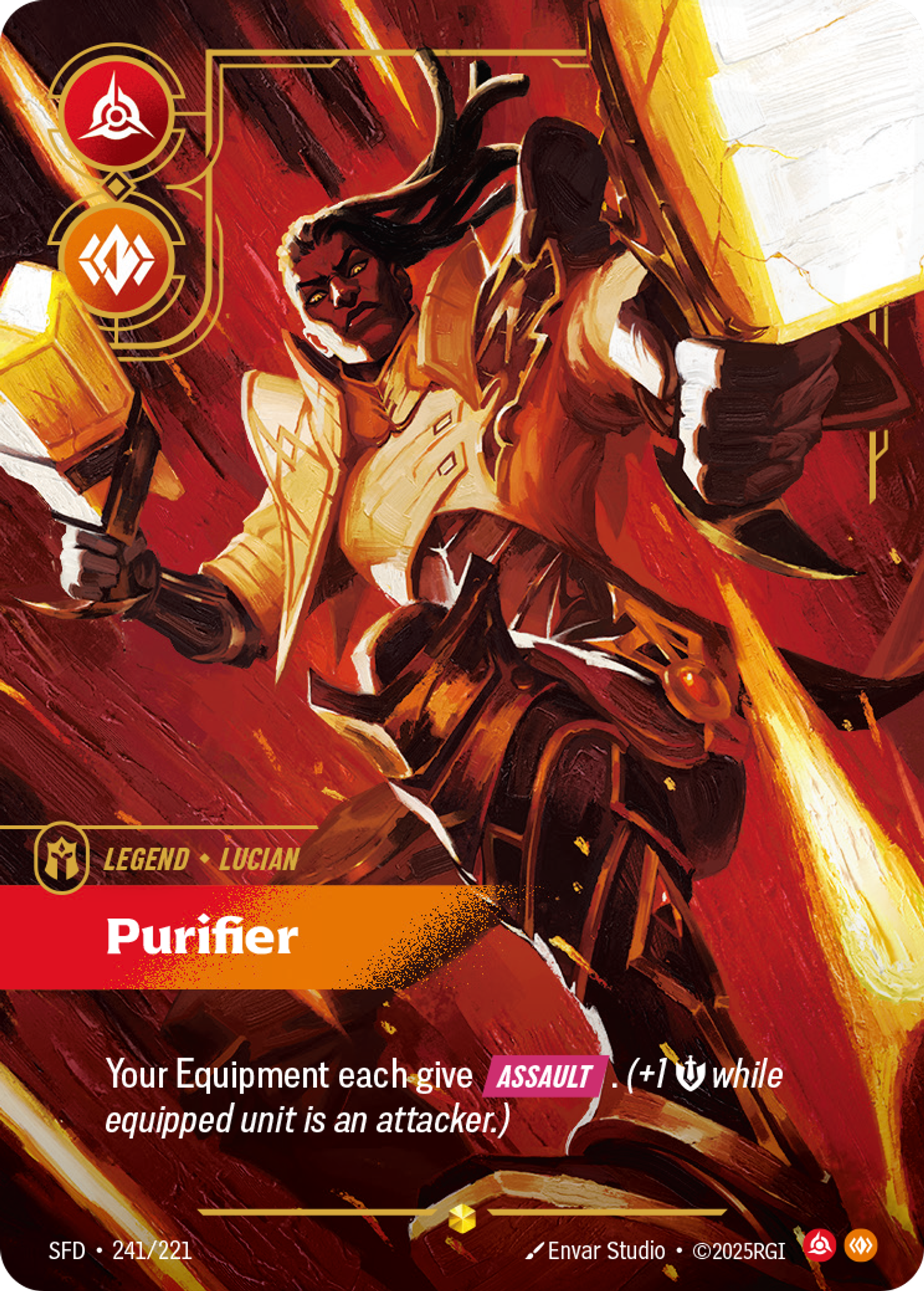 Lucian - Purifier — Spiritforged — Riftbound: League of Legends TCG
