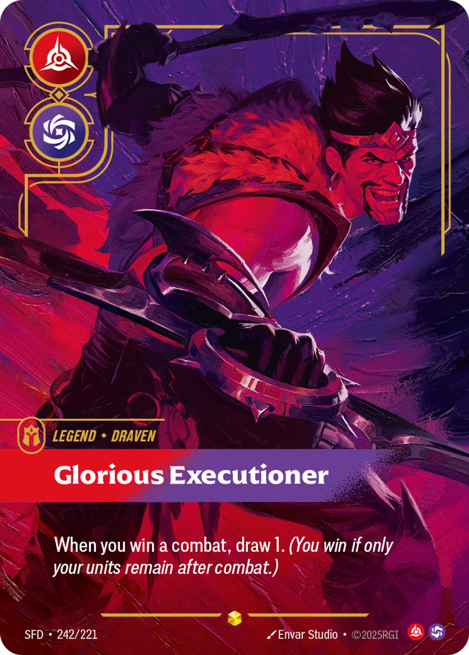 Draven - Glorious Executioner — Spiritforged — Riftbound: League of Legends TCG