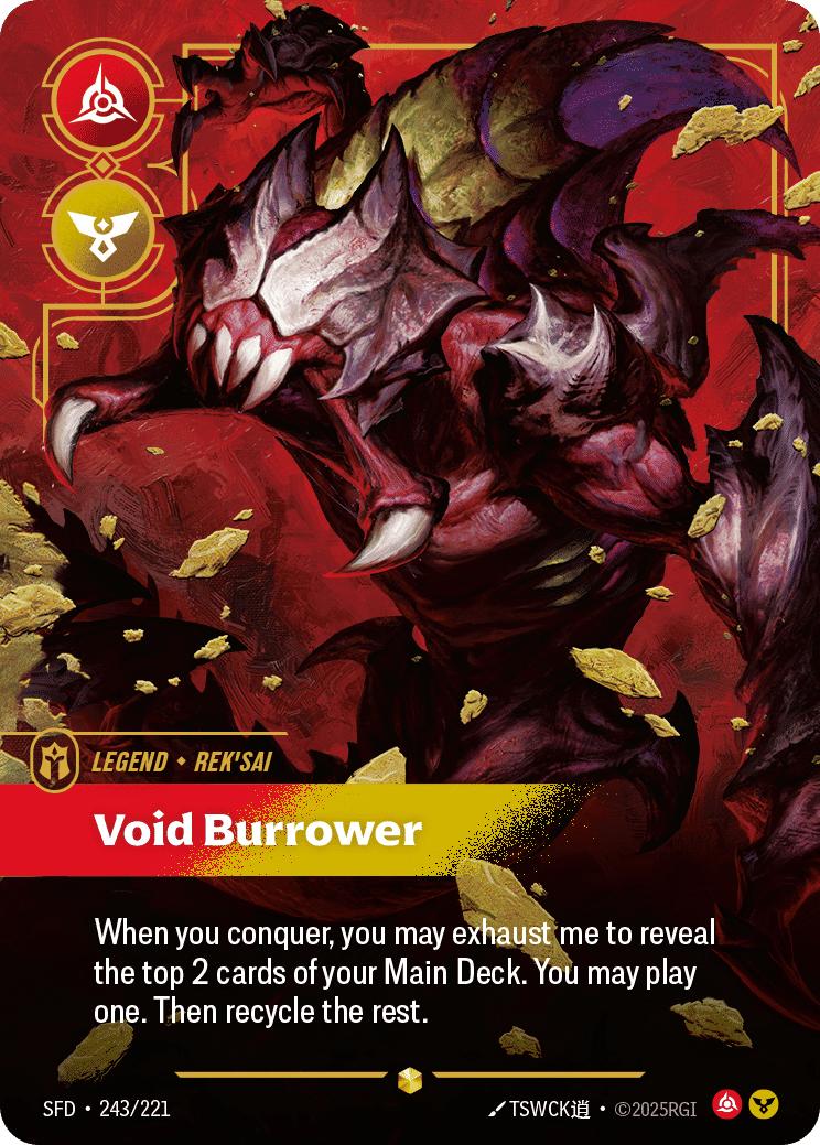 Rek'sai - Void Burrower — Spiritforged — Riftbound