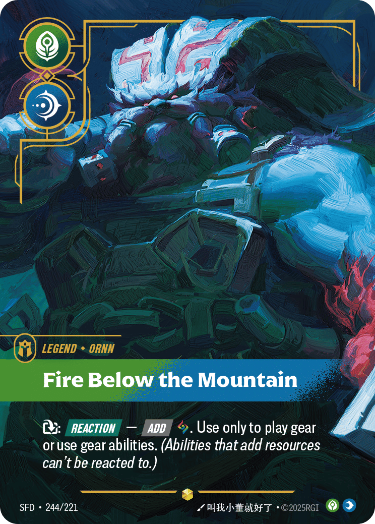 Ornn - Fire Below the Mountain — Spiritforged — Riftbound: League of Legends TCG