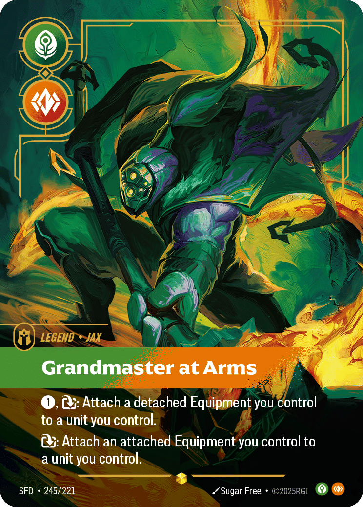 Jax - Grandmaster At Arms — Spiritforged — Riftbound