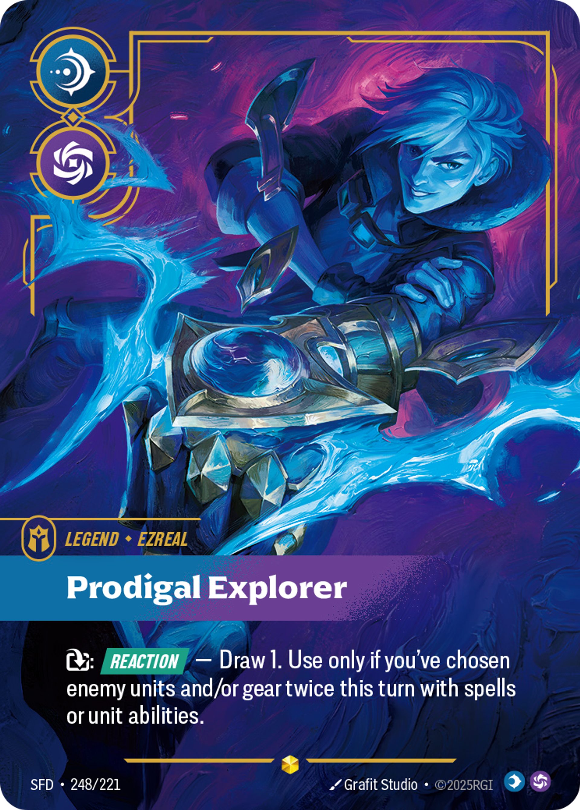 Ezreal - Prodigal Explorer — Spiritforged — Riftbound: League of Legends TCG