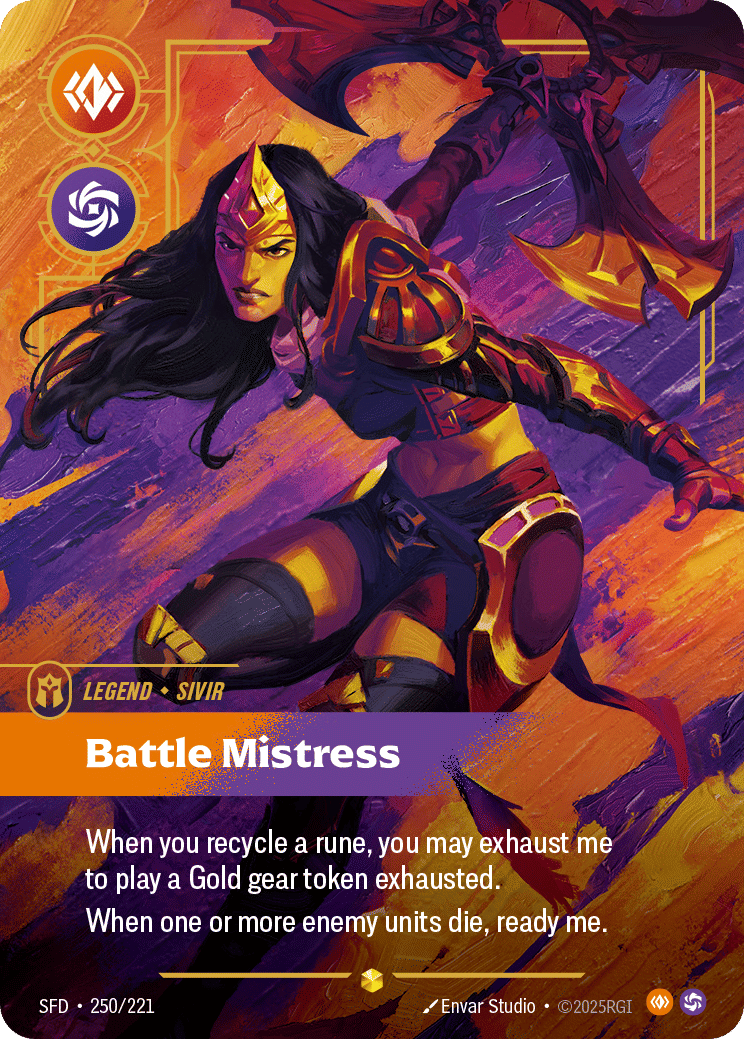 Sivir - Battle Mistress — Spiritforged — Riftbound: League of Legends TCG