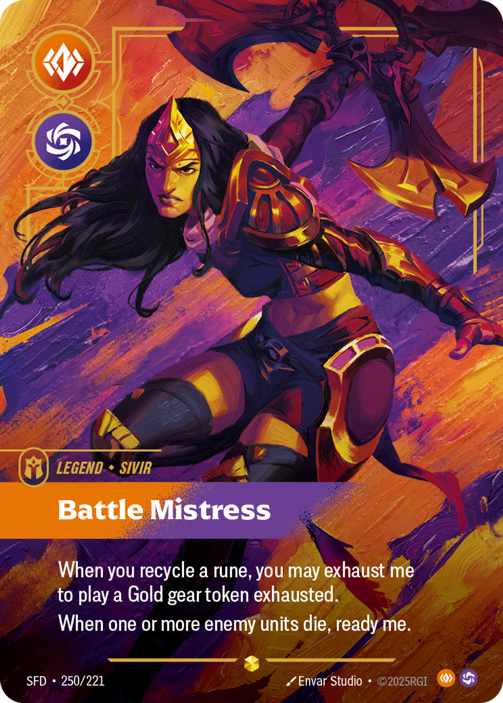 Sivir - Battle Mistress — Spiritforged — Riftbound: League of Legends TCG