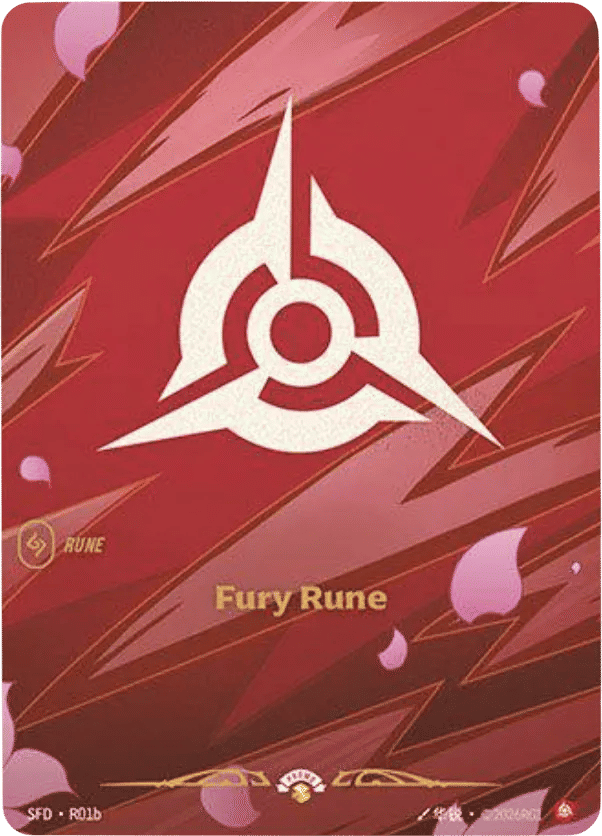 Fury Rune — Spiritforged - Promo Cards — Riftbound: League of Legends TCG