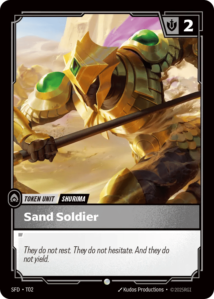 Sand Soldier — Spiritforged — Riftbound: League of Legends TCG