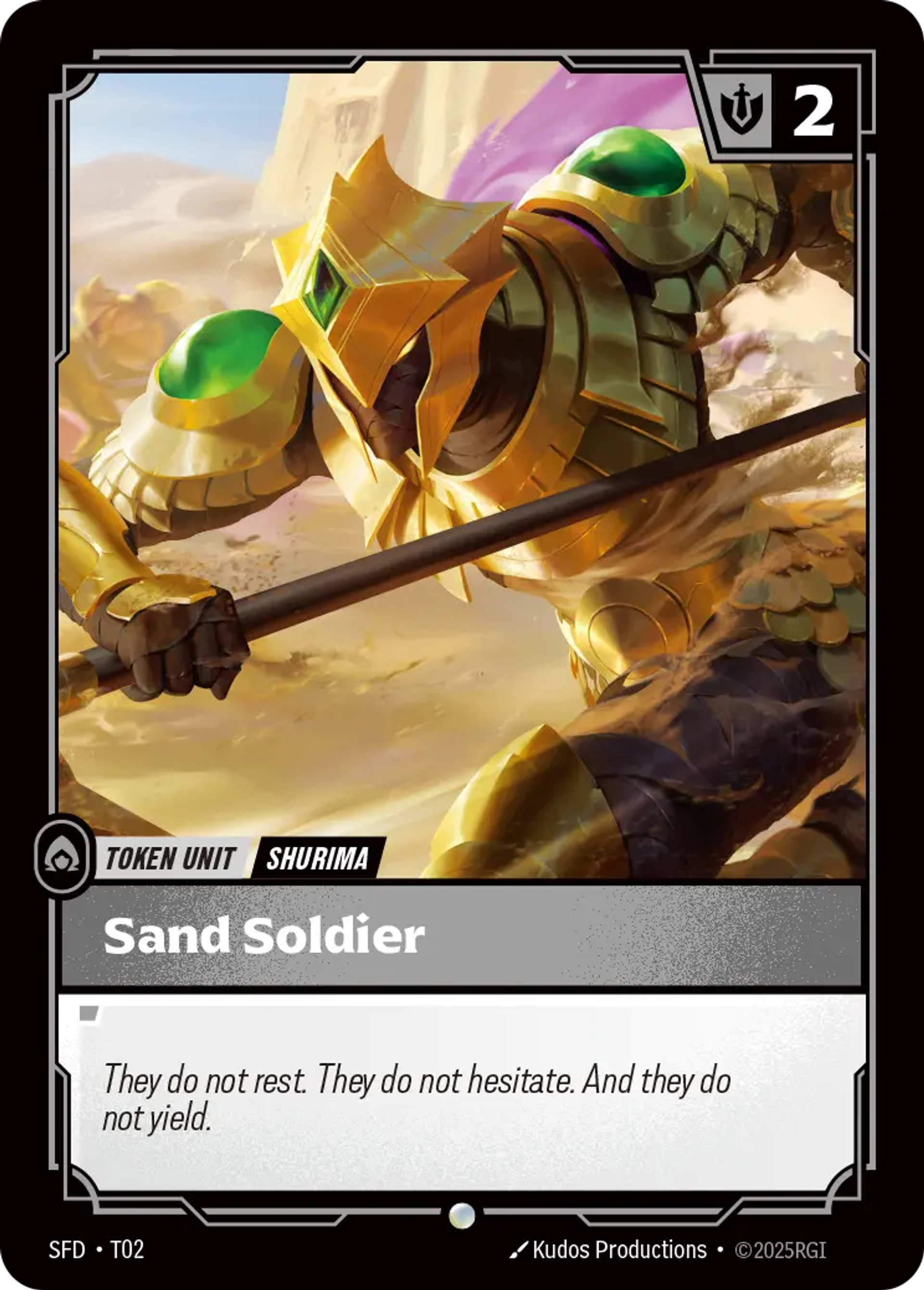Sand Soldier — Spiritforged — Riftbound
