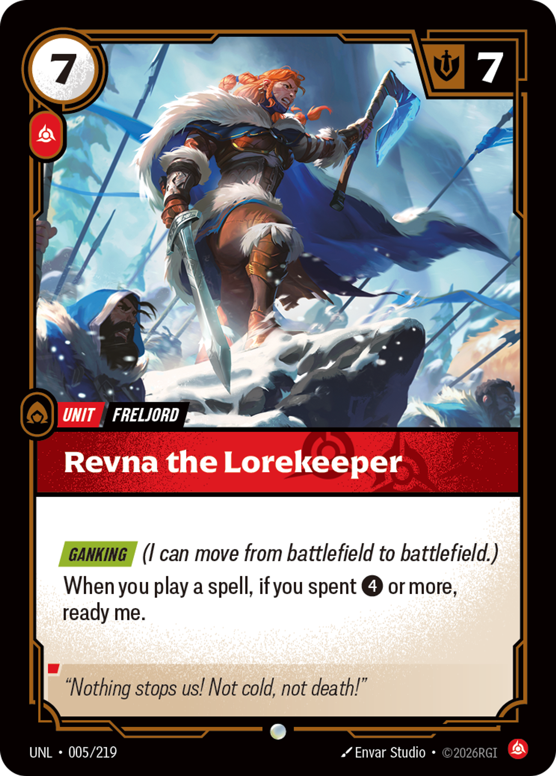 Revna the Lorekeeper — Unleashed — Riftbound