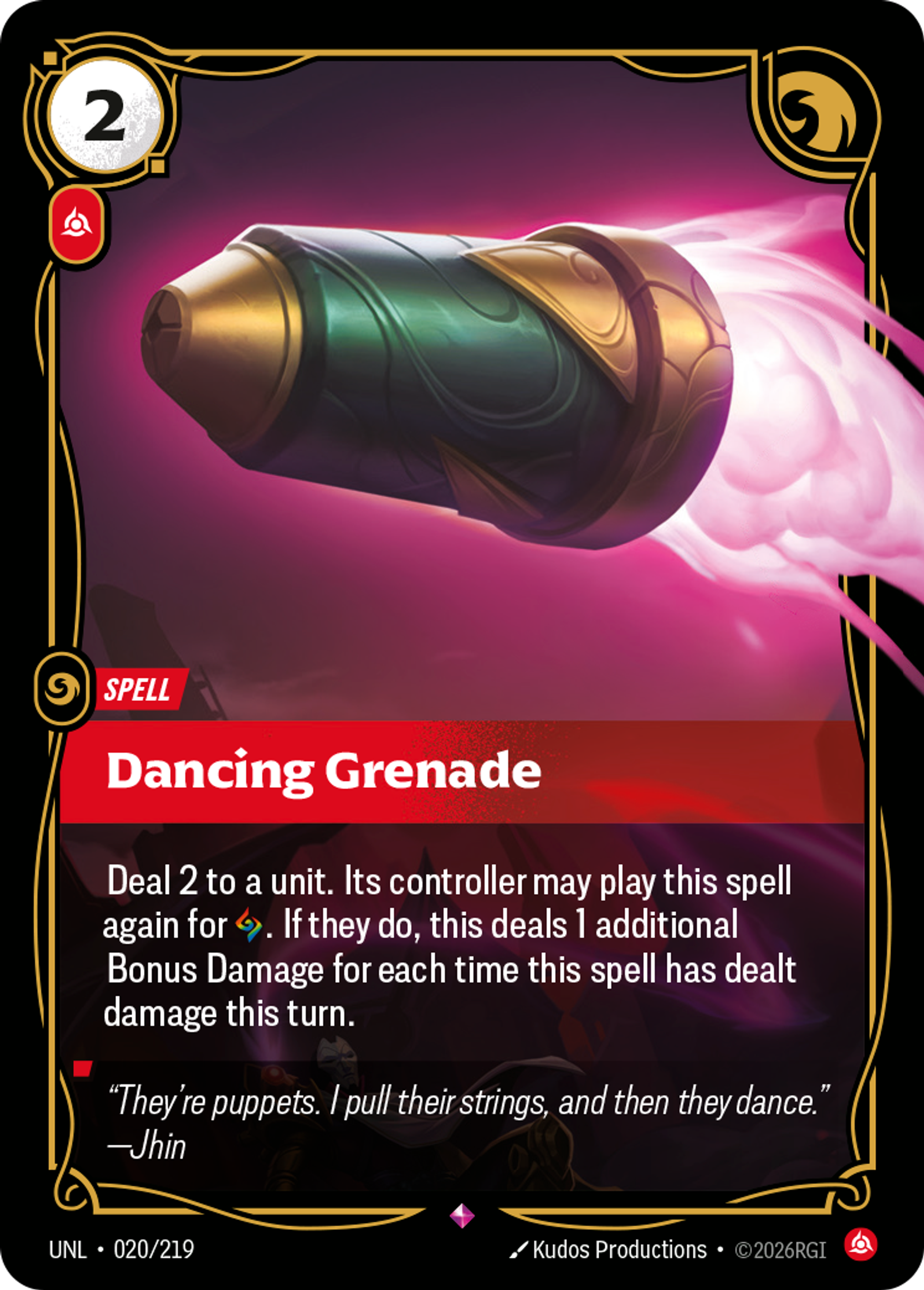 Dancing Grenade — Unleashed — Riftbound: League of Legends TCG