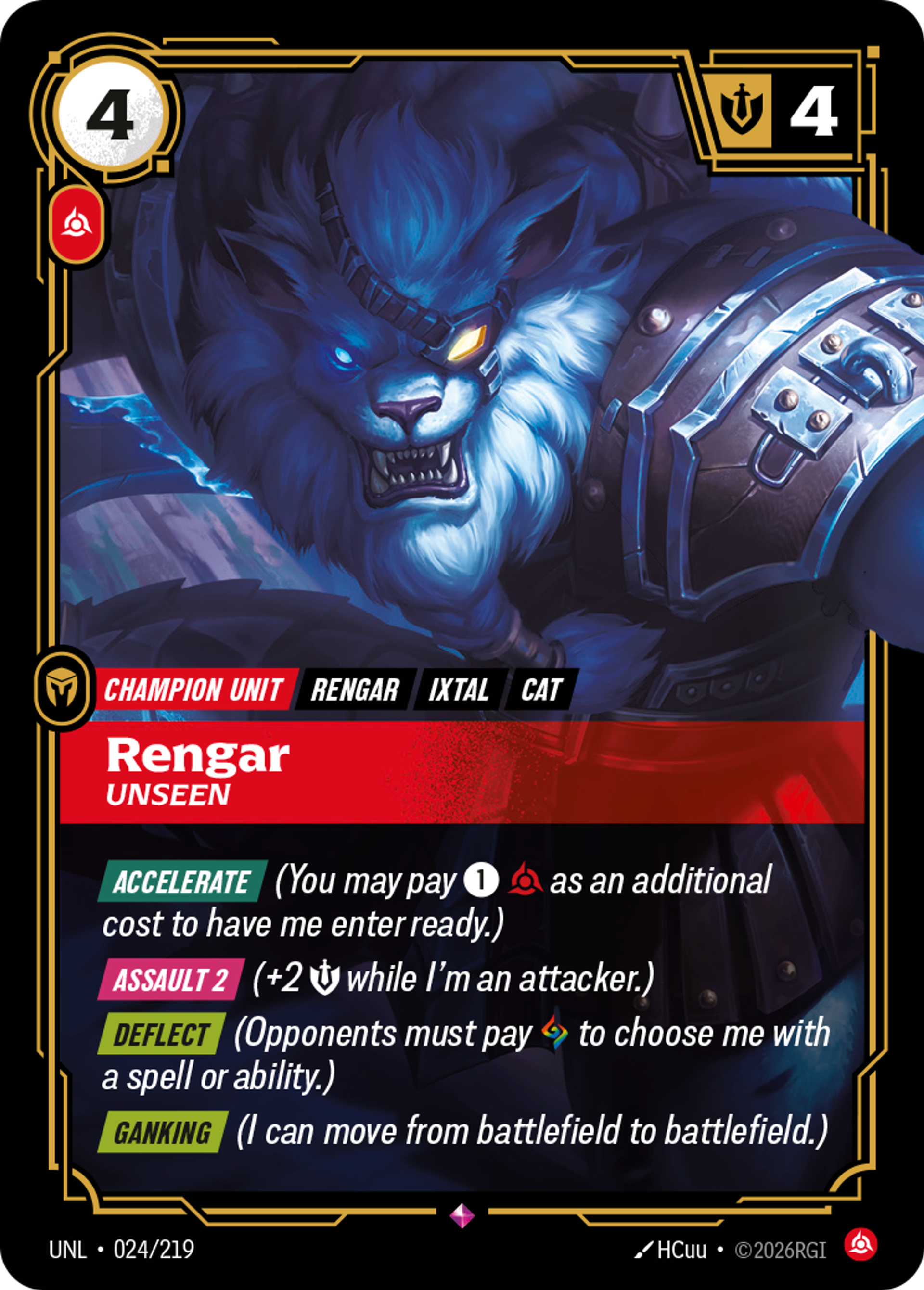 Rengar - Unseen — Unleashed — Riftbound