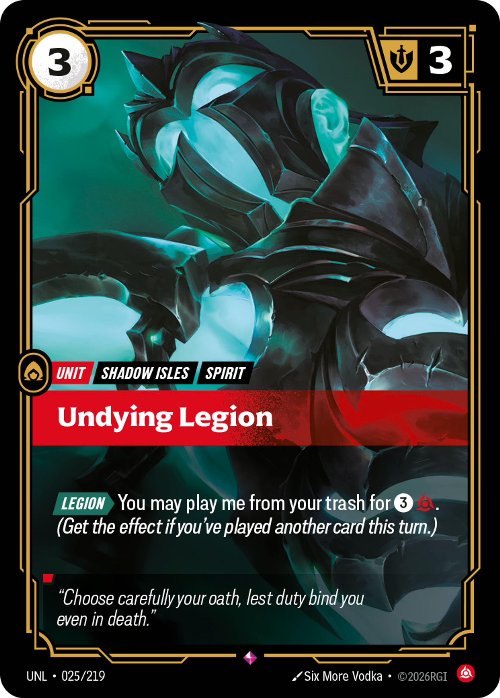 Undying Legion — Unleashed — Riftbound
