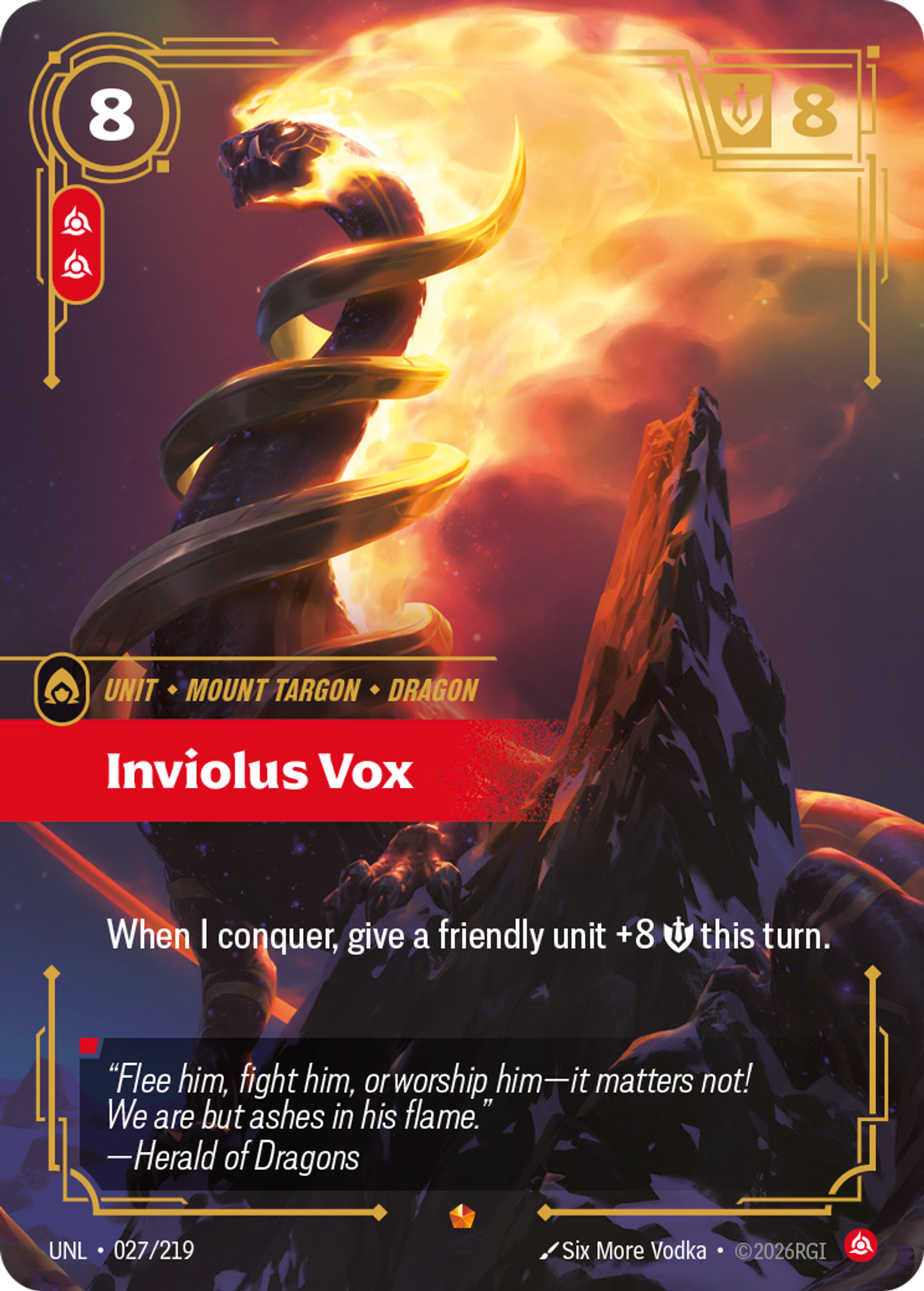 Inviolus Vox — Unleashed — Riftbound: League of Legends TCG