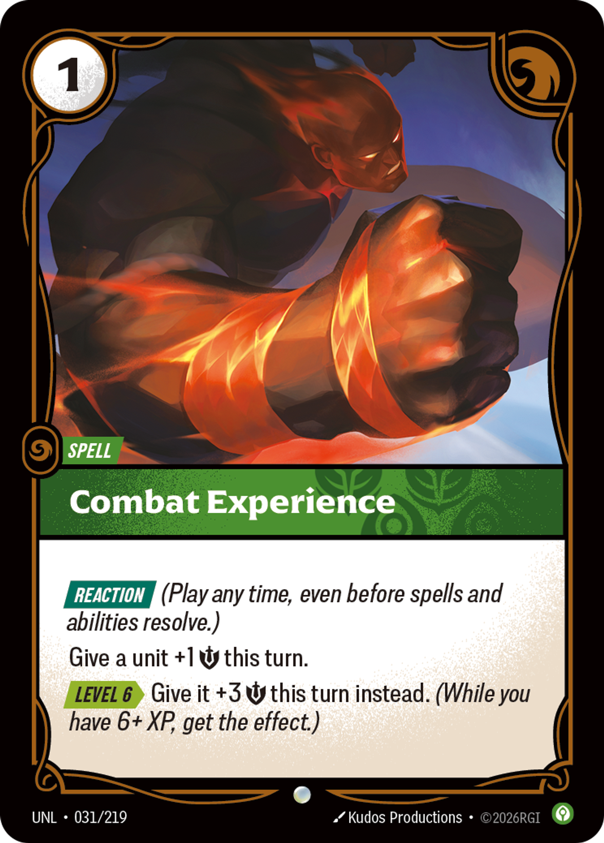 Combat Experience — Unleashed — Riftbound