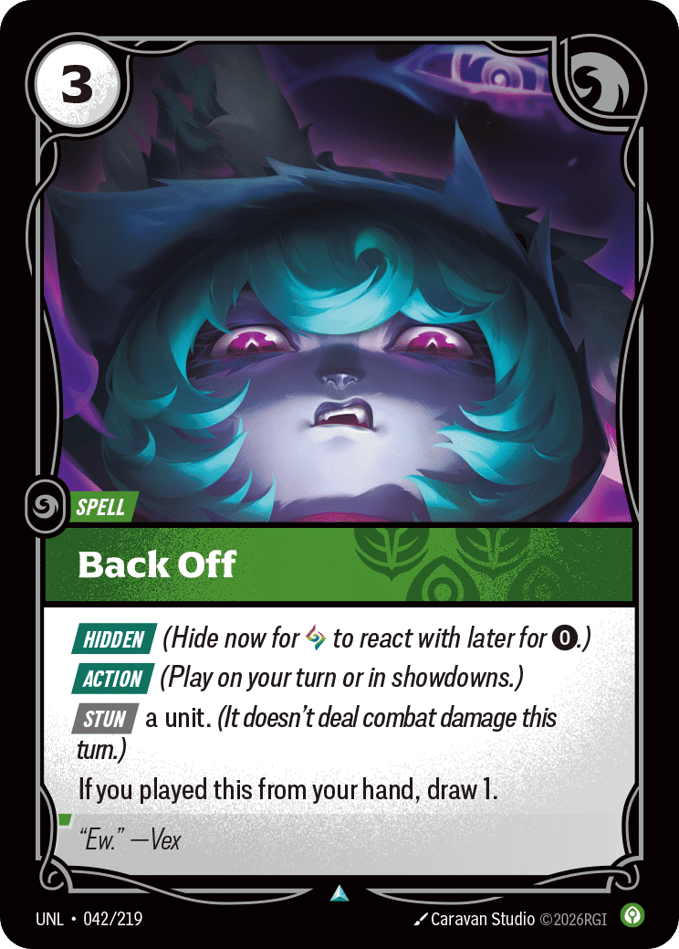 Back Off — Unleashed — Riftbound