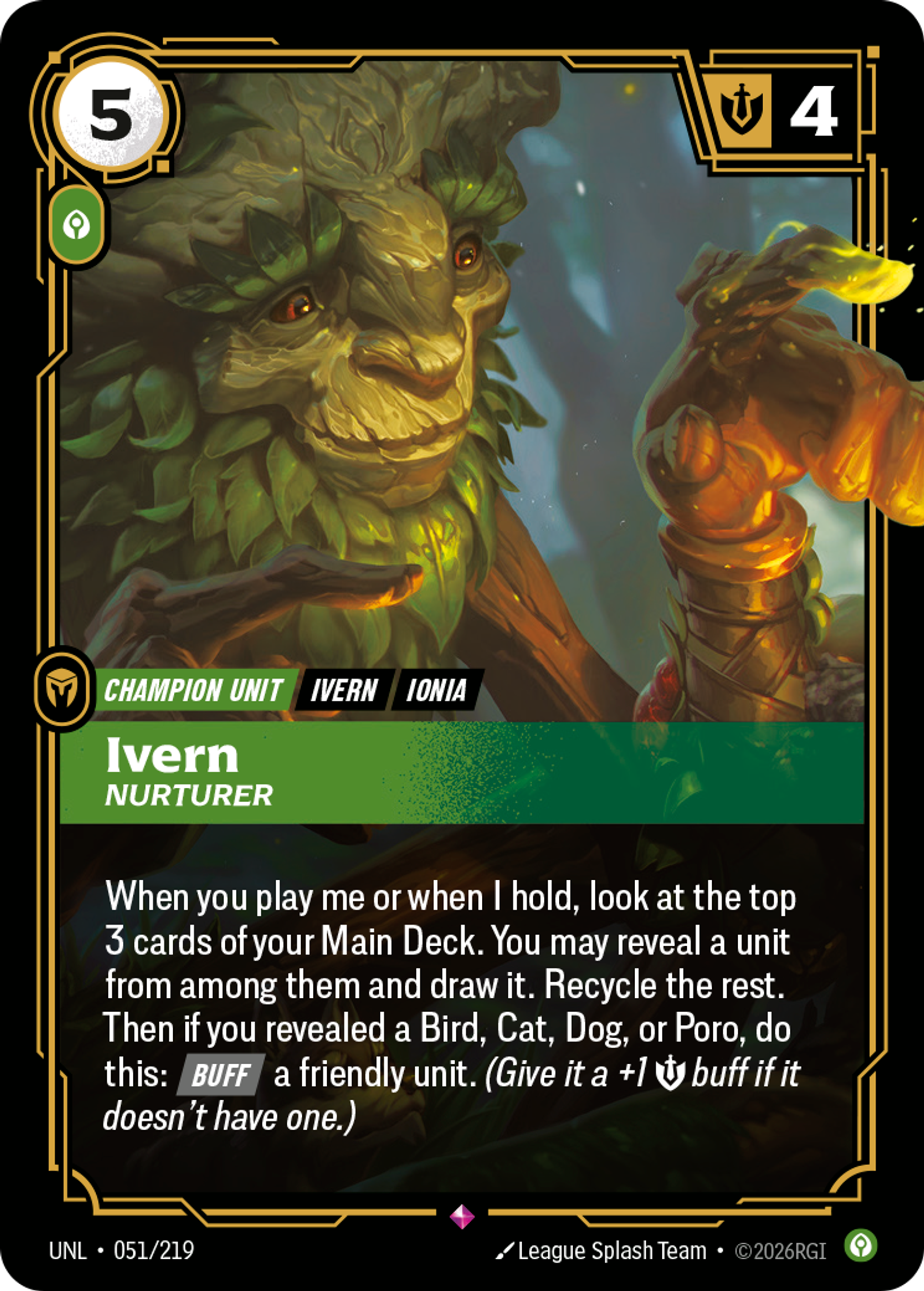 Ivern - Nurturer — Unleashed — Riftbound