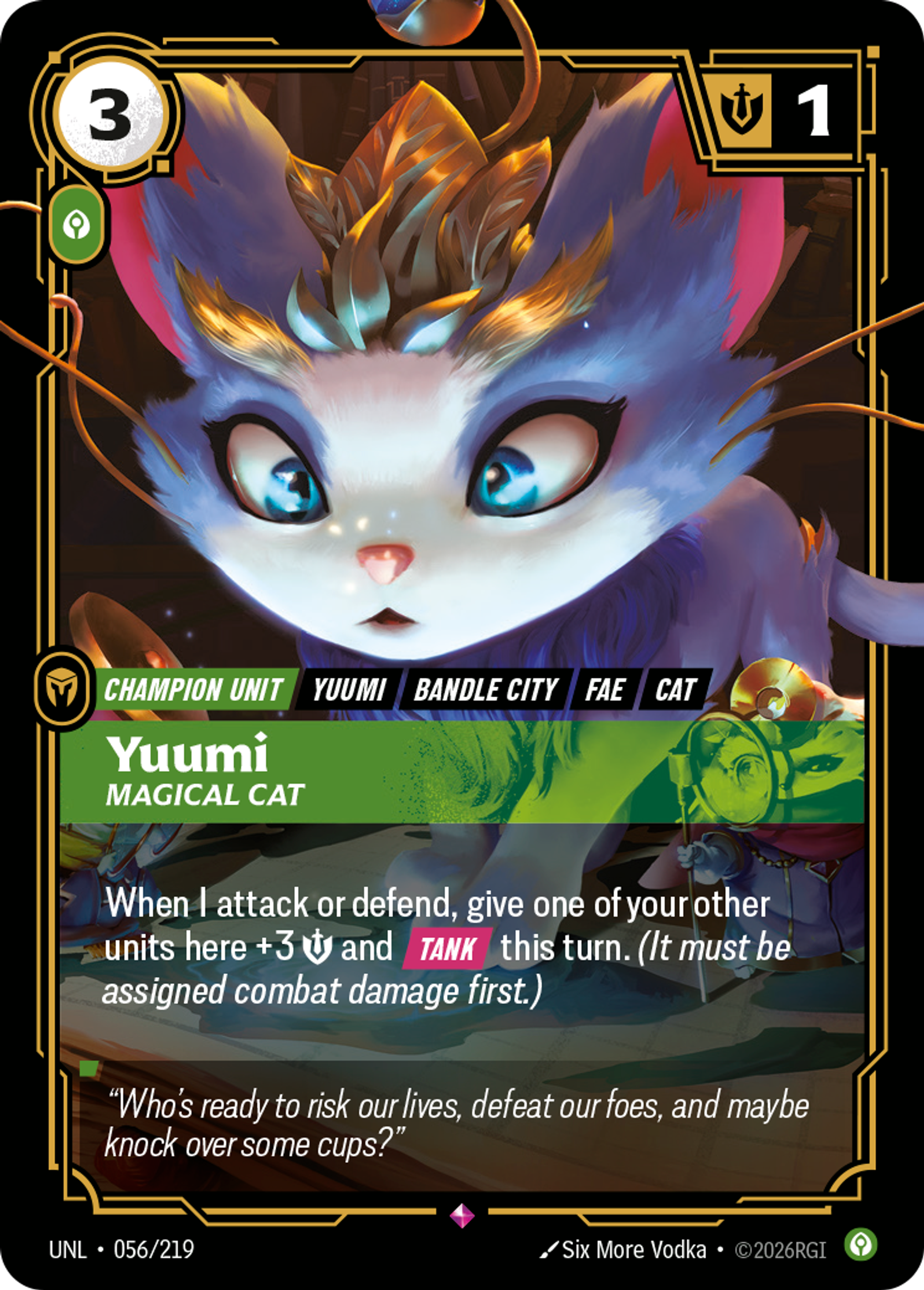 Yuumi - Magical Cat — Unleashed — Riftbound: League of Legends TCG